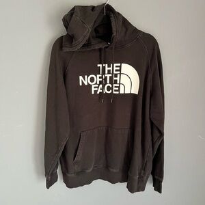 The North Face Hoodie Women’s Size L Hoodie Black  with White Logo